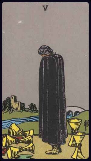 Five of Cups tarot card
