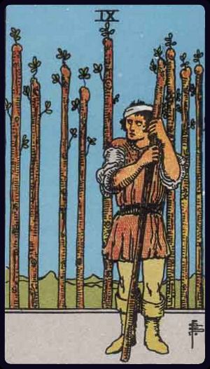 Nine of Wands tarot card